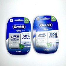 NEW TWO 2 Oral B Glide Pro Health Deep Clean Floss Cool MINT 87.4 YD ORIGINAL