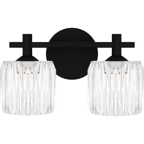 Matte Black LED Bathroom Vanity Light from the Spade Collection - Picture 1 of 5