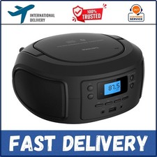 CD Player Portable with Bluetooth Crystal Clear Sound Top Loading CD Boombox mp3