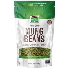 NOW, Mung Beans, For Cooking and Sprouting, 1-Pound Packaging May Vary