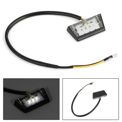 Universel Moto 3 LED Support de plaque d'immatriculation Feu Mini Arrière Lampe. - Photo 1/4