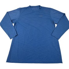 Anetik Vint Low Pro Tech Long Sleeve Fishing Sun Shirt UPF 30 Blue Men Sz 2XL