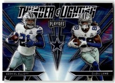 2021 Panini Playoff Ezekiel Elliott / CeeDee Lamb Thunder & Lightning #TL-2