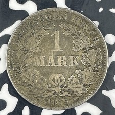 1875-H Germany 1 Mark Lot#C9153 Silver!