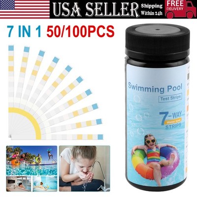 Chlorine Dip Test Strips Hot Tub SPA Swimming Pool PH Tester Paper 50/100/200PCS