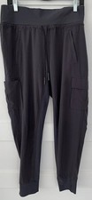 Athleta Size 6 Joggers Gray Tapered Leg  Pockets Drawstring  Elastic Waistband