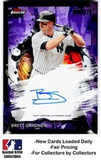 2024 Topps Finest Brett Gardner Purple Refractor #/125 New York Yankees Auto