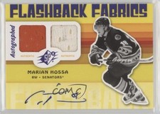 2009-10 SPx Auto Flashback Fabrics Marian Hossa #230 Auto HOF 11jd