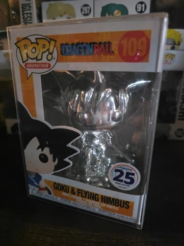 Funko Pop! Vinyl: Dragon Ball - Goku & Flying Nimbus (Silver) (Chrome) -...