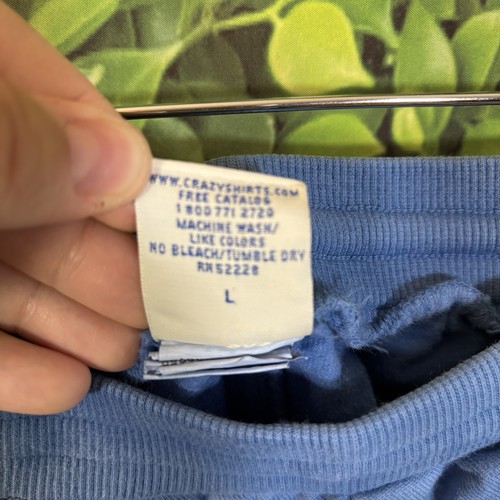 Pantalones de chándal teñidos Crazy Shirts Chile para hombre L cintura elástica sarga  - Imagen 6 de 10