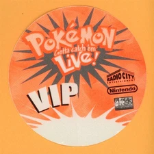 Pokémon Gotta Catch 'em Live Concert Tour VIP Backstage Pass Orange