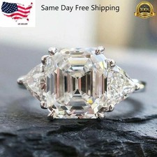 Gorgeous Women Jewelry 925 Silver Plated Rings Cubic Zirconia Wedding Size 6-10
