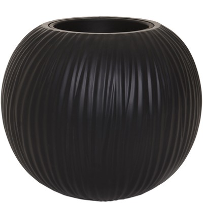 Pflanzkübel VITRO Fiberglas 50x50x40 cm Anthrazit Rund