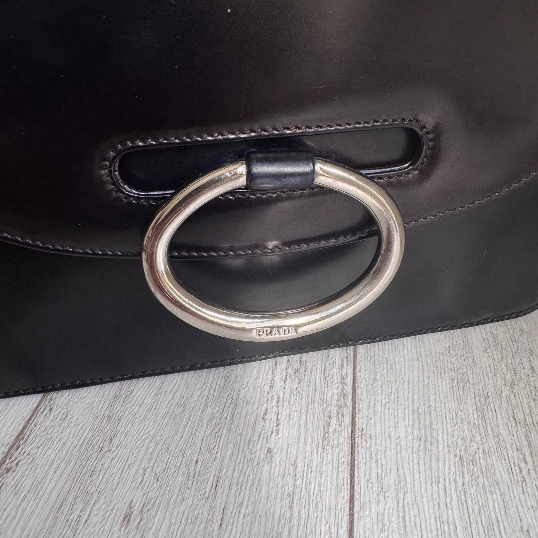 Rare  Item PRADA Patent Leather Shoulder Bag for Entrance Ceremony thumbnail 10