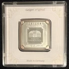 RARE 50g Gram .999 SILVER Geiger BAR in ASSAY Featuring Edelmetalle Security HOT