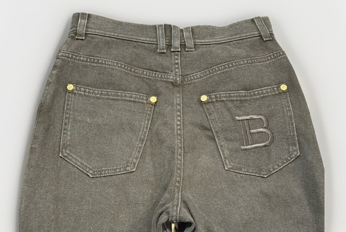 Balmain Paris Black Pantalon Denim Jeans Size 27x29.5 - Picture 3 of 9