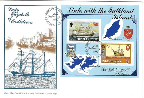 Isle of Man Comm/FDC -  Links with the Falkland Islands - 1984 (IOM231)