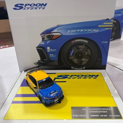 1/43 HONDA CIVIC Type R スプーン SPOON モデルカー サンライトイエロー 1/43 HONDA CIVIC Type R スプーン SPOON モデルカー サンライト