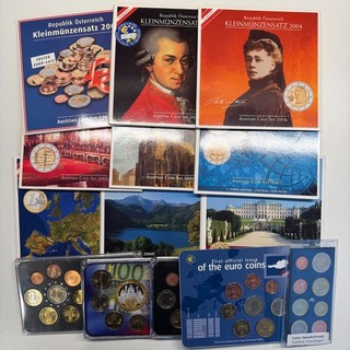 Numinook: 14 x Austria Euro KMS Sammlung