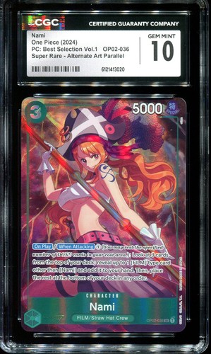 Nami (Alternate Art) graded CGC 10 for sale on eBay