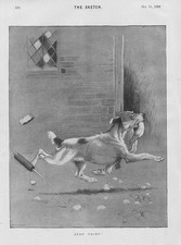 CECIL ALDIN Stop Thief! Antique Dog Print 1893