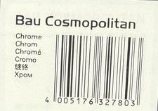 GROHE 40460001 Bau Cosmopolitan 8-1/4" Towel Ring,Starlight Chrome NEW