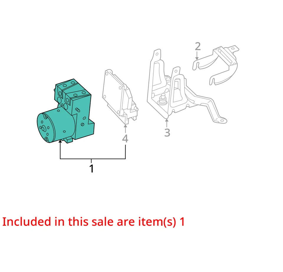 Anti-Lock Brake Part Assembly Fits 00-05 SATURN L SERIES 1067263 - Изображение 4 из 4