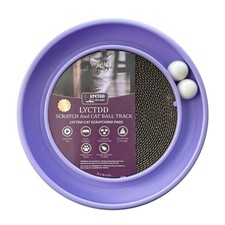 Interactive Cat Ball Track Toy for Indoor Cats, Cat Scratching Board  Exerci...