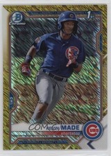 2021 Bowman Chrome Prospects Gold Shimmer Refractor 25/50 Kevin Made 08kw