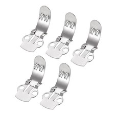 Pure Chaussures Clips 29mm x 14mm Fer pour Bricoleur Artisanats Argenté 20 Pcs