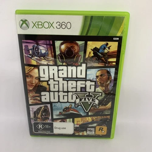GRAND THEFT AUTO V (5) XBox 360 PAL Game *MANUAL INCLUDED, NO MAP* Free Postage