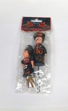 Hungarian Folk Art Hand Painted Barware Stopper and Corkscrew