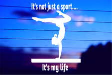 Gymnastics Passion Vinyl Car  Laptop Decal Sticker