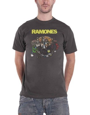 Rock Off Officially Licensed Products Men's Ramones Road to Ruin T - Shirt S Bla