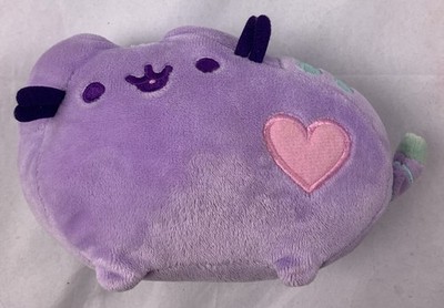 Gund Pusheen the Cat Pastel Purple Heart Stofftier Plüschtier Kuscheltier Lila