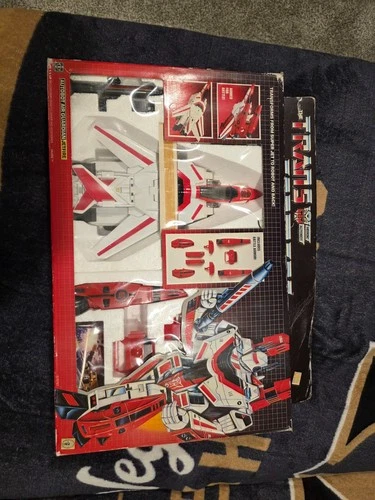 G1 Transformers 1984 Snow White Jetfire 100% Complete Box Sticker Sheet Vintage