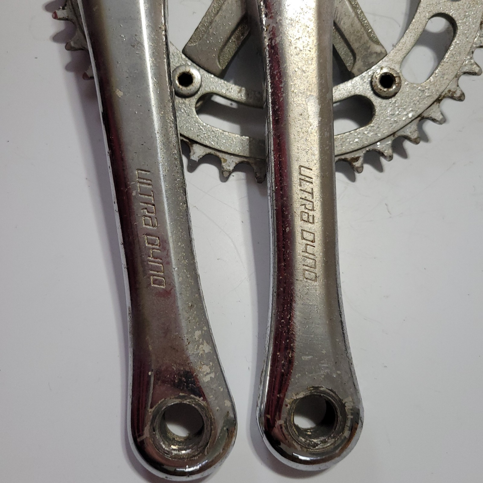 old school Takagi Ultra Dyno 170mm 44 T 3 piece bmx bike cranks
