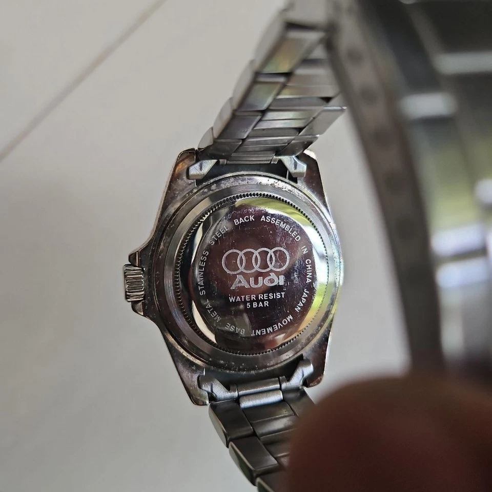 Audi PRO-MASTER Watch Stylish Black Red Stainless Steel Water Resistant Design - Image 2 of 4