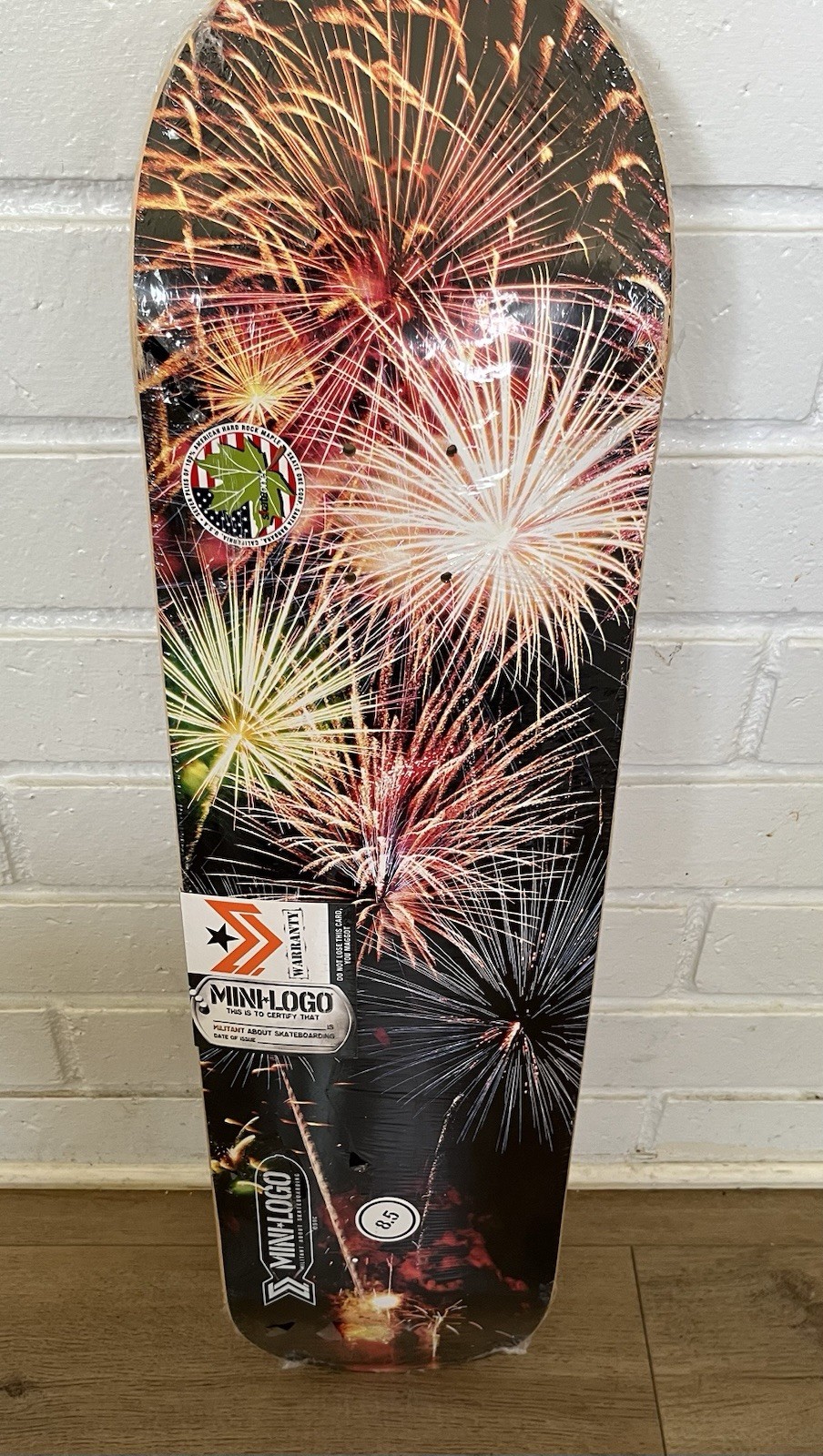 Mini Logo Small Bomb Skate Deck Fireworks 8.5 Militant