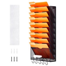 Zeitungsständer Wandhalter Zeitschriftenhalter Prospekthalter 10 Taschen