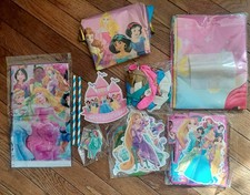 Disney Princess Birthday Party Table Decoration Set With Mylar Balloons