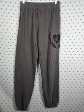 Victorias Secret PINK VINTAGE y2k LOVE Heart Tapered Long Joggers Sweatpants XS