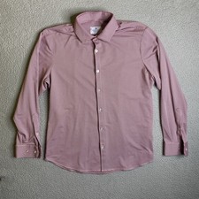 Mizzen Main Shirt Mens XL Trim Red Plaid Performance Button Up Stretch Casual