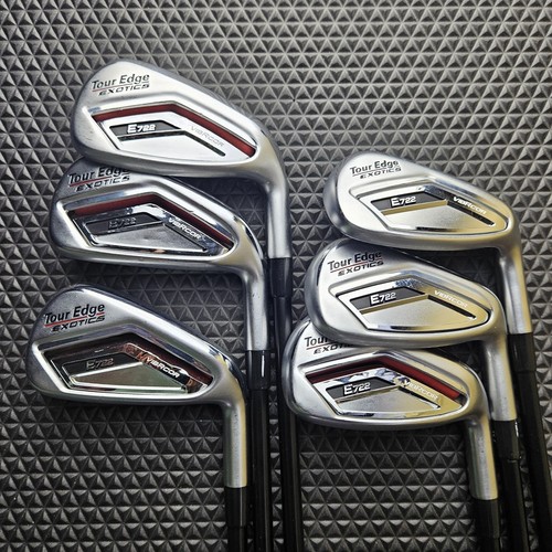 Tour Edge Exotics E722 Iron Set 6-PW AW RH A Flex 60 Graphite Approx 37.5''