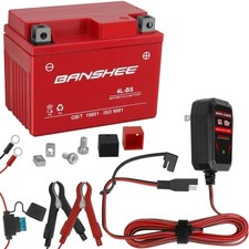 4L-BS Banshee Battery for Husqvarna SM 125 2012 - Maintenance-Free with charger
