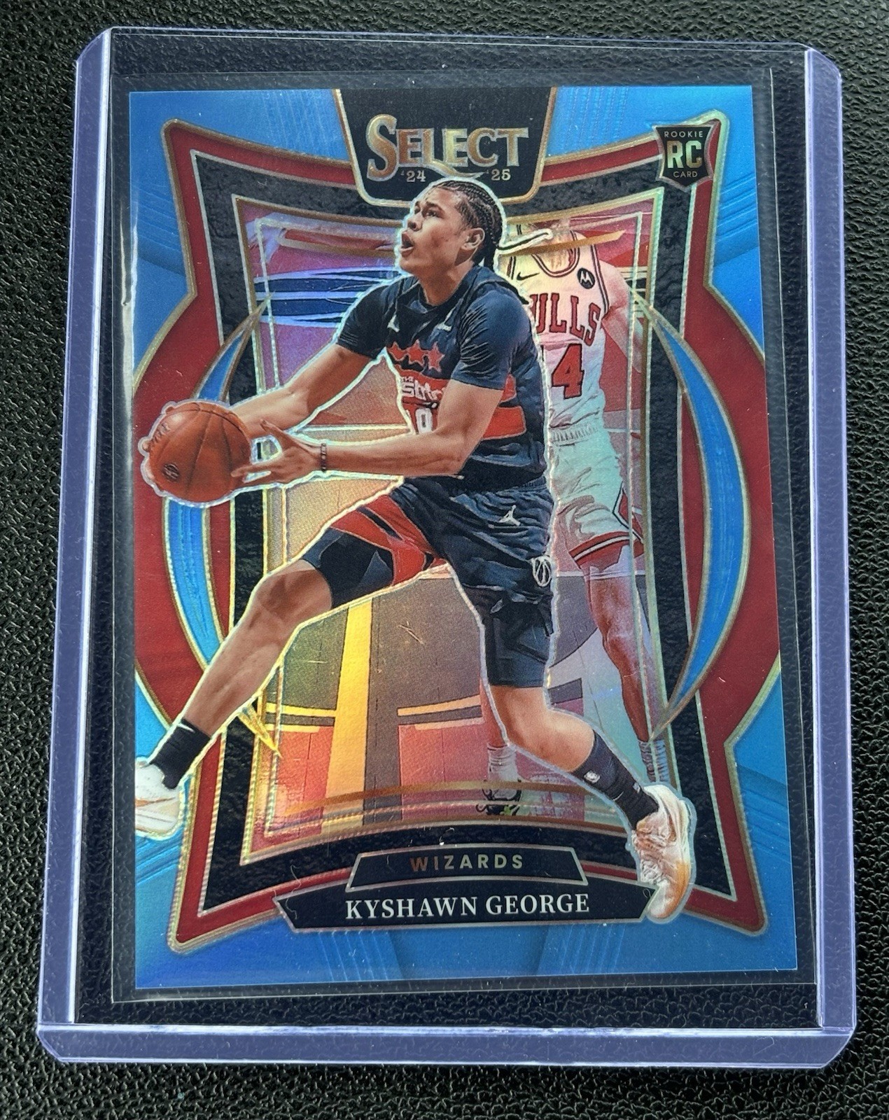 2024-25 Panini Select -  Kyshawn George #85 Light Blue Prizm /299 (RC)