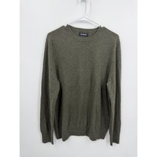 NAADAM Essential original Crewneck Sweater Mens L Olive Green 100 Cashmere Knit