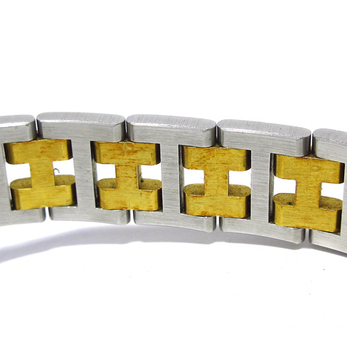 Auth HERMES Clipper - 6***** Silver Gold Women's Wrist Watch - Picture 11 of 12