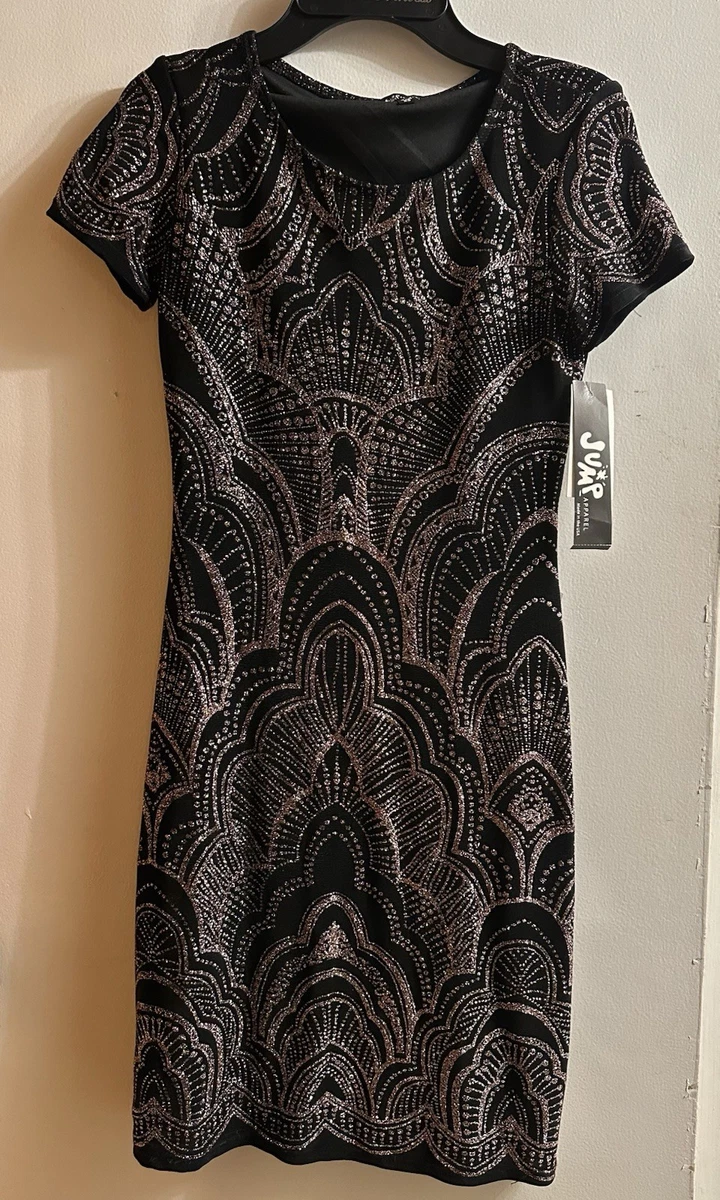 jump apparel black and gold dress Women's Dresses for sale Ebay