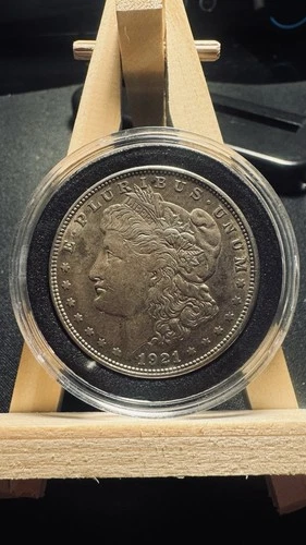 1921-D Morgan Silver Dollar $1 – Denver Mint – AU – 90% Silver